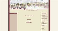 Desktop Screenshot of loenskrug.de